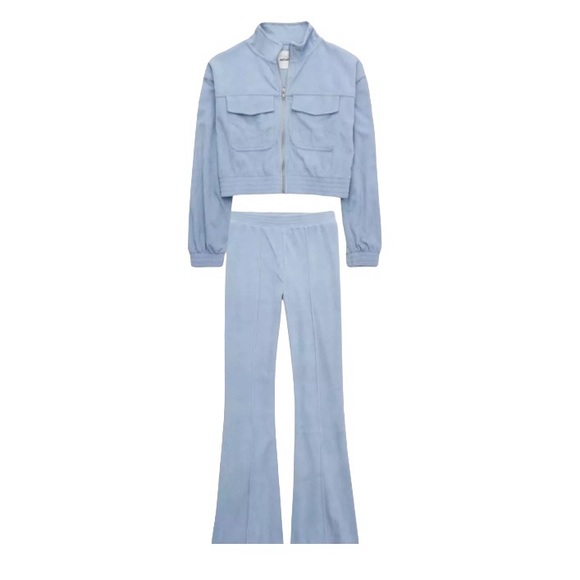 [Aerie] Groove-On Velour Crop Jacket - Picture 4 of 6